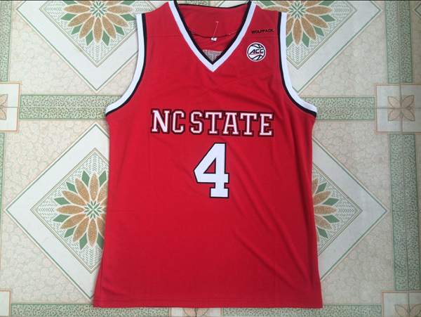 NC State Wolfpack Red SMITH JR. #4 NCAA Basketball Jersey