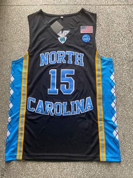 North Carolina Tar Heels Black CARTER #15 NCAA Basketball Jersey