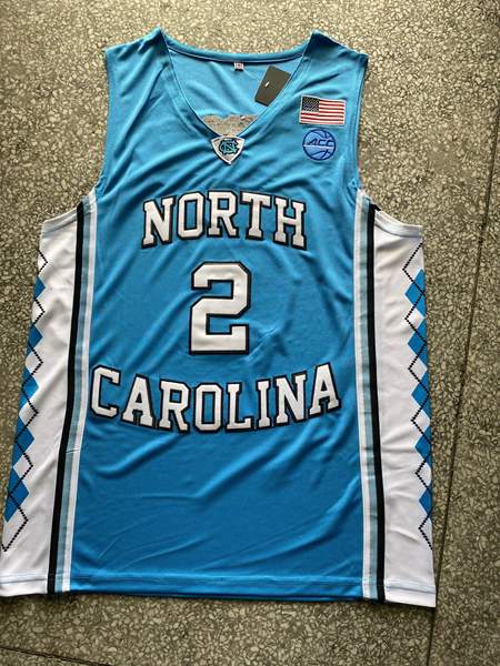 North Carolina Tar Heels Light Blue ANTHONY #2 NCAA Basketball Jersey