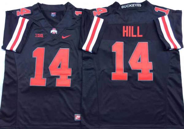 Ohio State Buckeyes Dark Blue HILL #14 NCAA Football Jersey