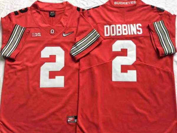 Ohio State Buckeyes Red DOBBINS #2 NCAA Football Jersey