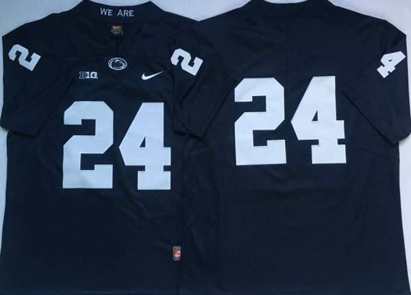 Penn State Nittany Lions Dark Blue #24 NCAA Football Jersey