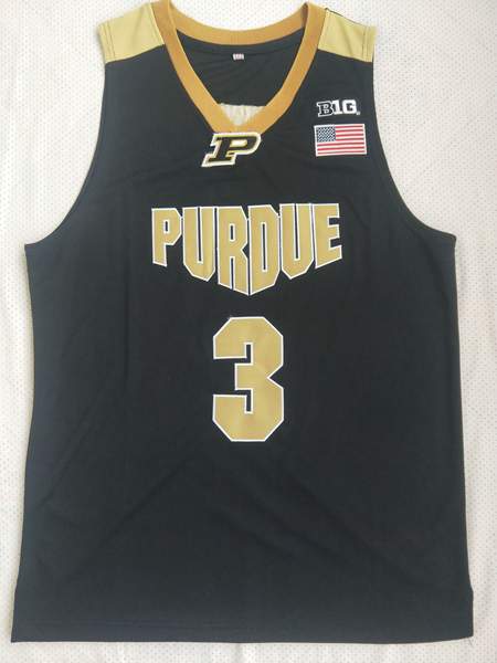 Purdue Boilermakers Black C.EDWARDS #3 NCAA Basketball Jersey