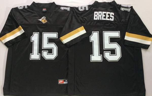 Purdue Boilermakers Black BREES #15 NCAA Football Jersey