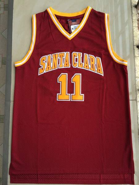 Santa Clara Broncos Red NASH #11 NCAA Basketball Jersey