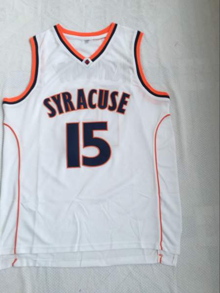 Syracuse Orange White ANTHONY #15 NCAA Basketball Jersey