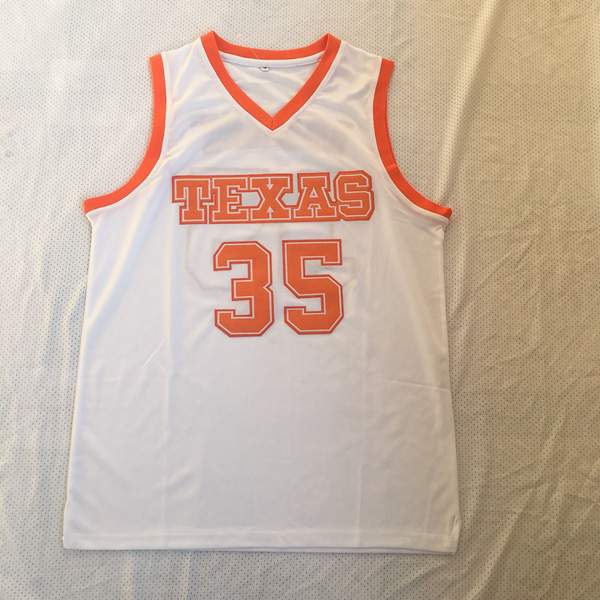 Texas Longhorns White DURANT #35 NCAA Basketball Jersey