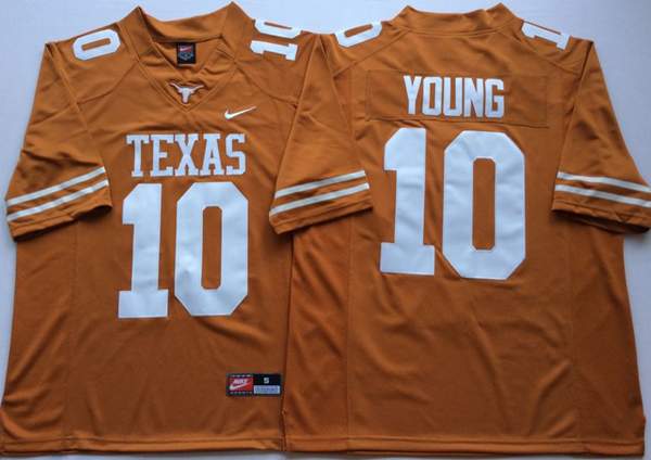 Texas Longhorns Orange YOUNG #10 NCAA Football Jersey