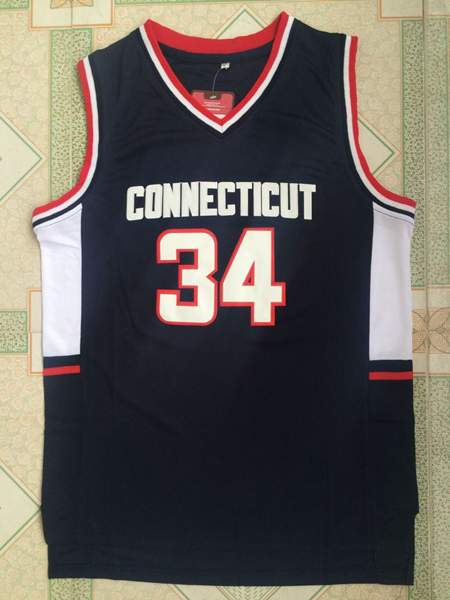 UConn Huskies Black ALLEN #34 NCAA Basketball Jersey