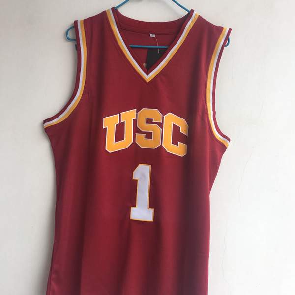 USC Trojans Red YOUNG #1 NCAA Basketball Jersey
