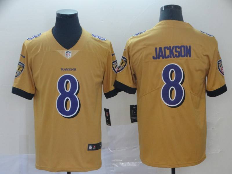 Baltimore Ravens Yellow Inverted Legend NFL Jersey