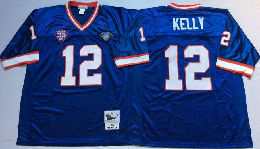 Buffalo Bills Blue Retro NFL Jersey