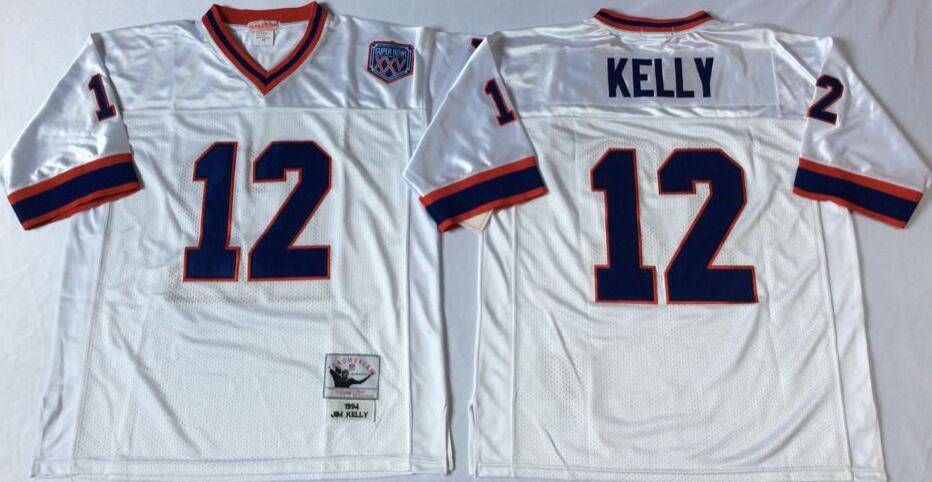 Buffalo Bills White Retro NFL Jersey