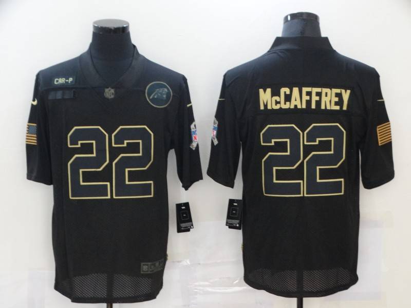 Carolina Panthers Black Gold Salute To Service NFL Jersey