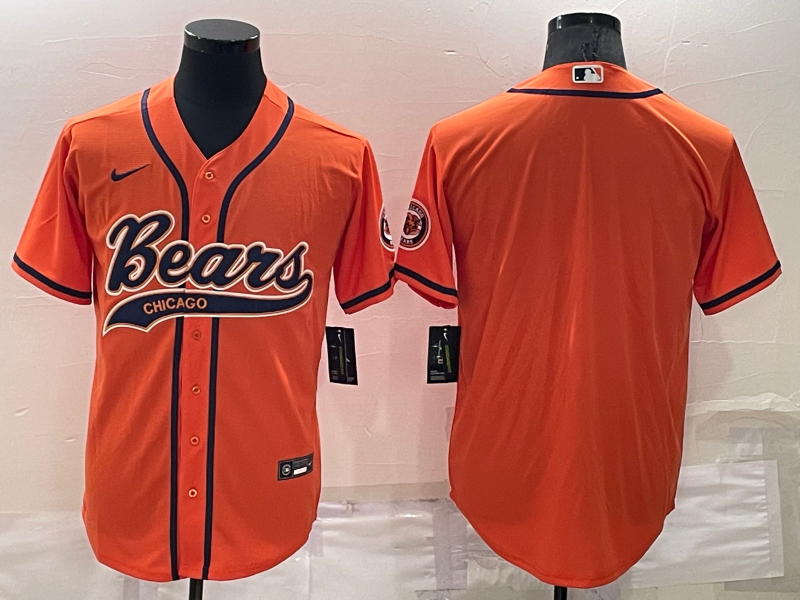 Chicago Bears Orange MLB&NFL Jersey