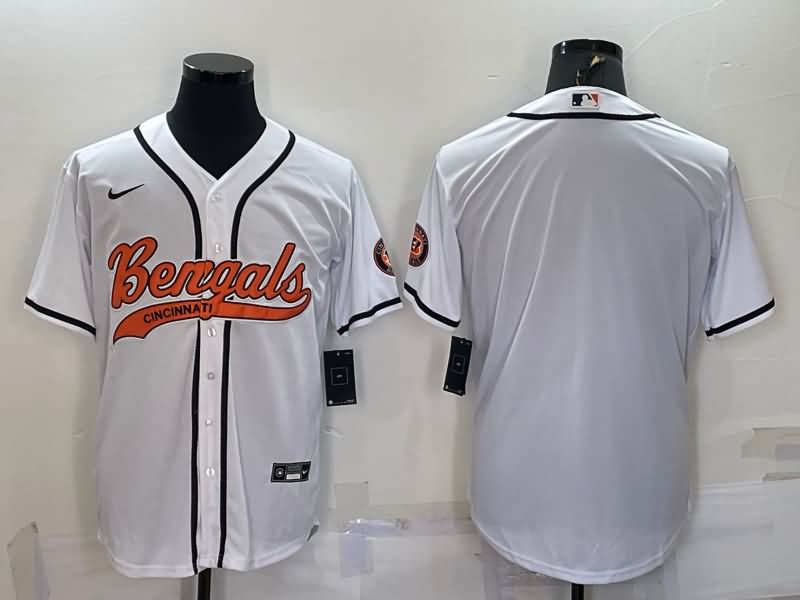 Cincinnati Bengals White MLB&NFL Jersey