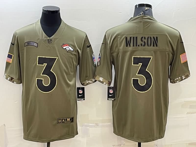 Denver Broncos Olive Salute To Service NFL Jersey 05