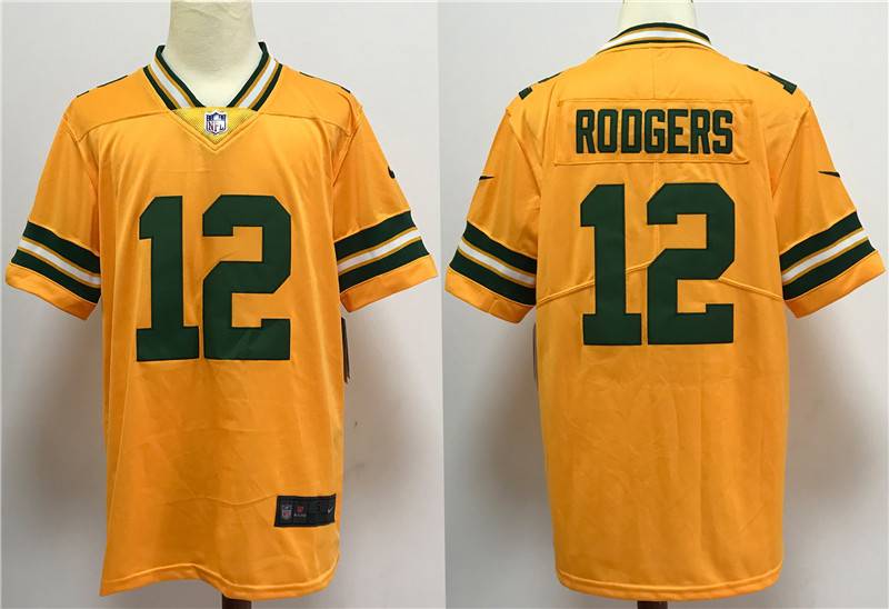 Green Bay Packers Yellow NFL Jersey