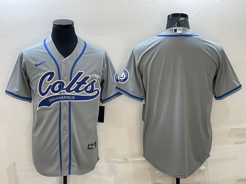 Indianapolis Colts Grey MLB&NFL Jersey