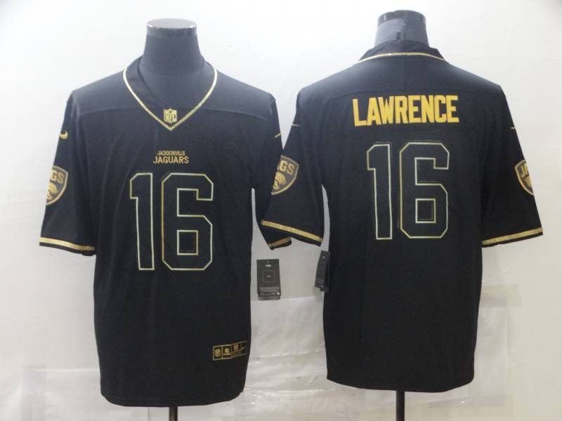 Jacksonville Jaguars Black Gold Retro NFL Jersey