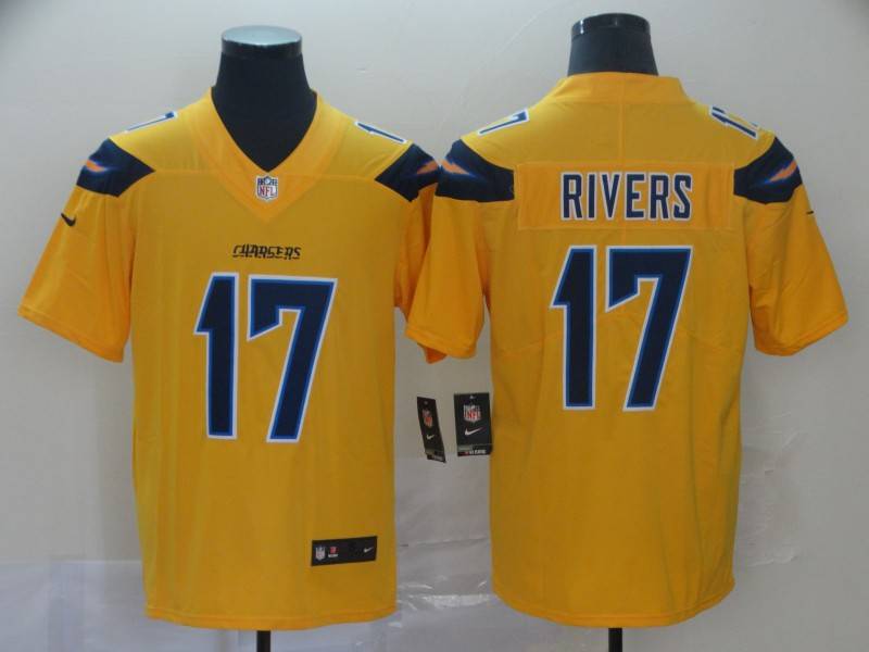 Los Angeles Chargers Yellow Inverted Legend NFL Jersey