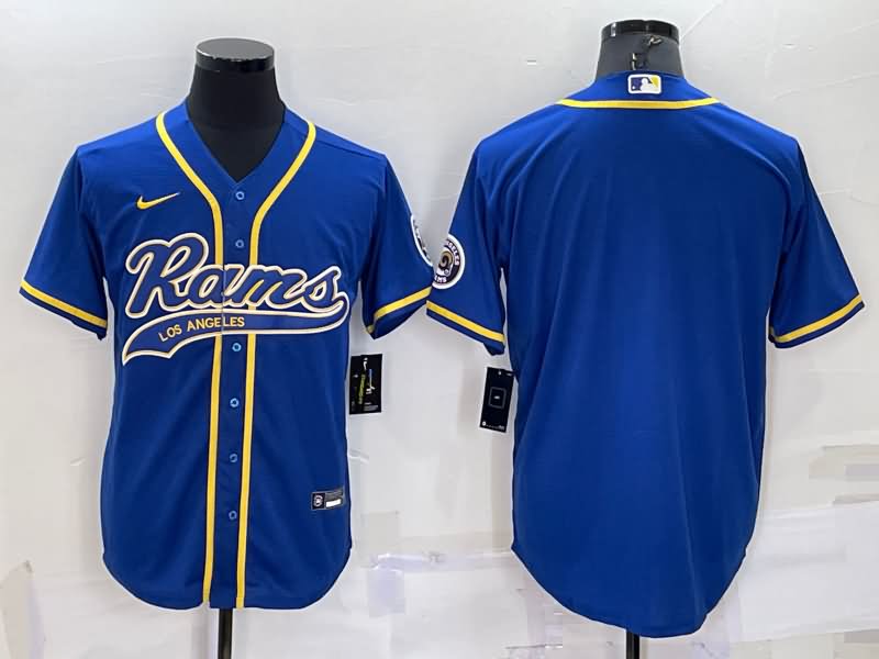 Los Angeles Rams Blue MLB&NFL Jersey