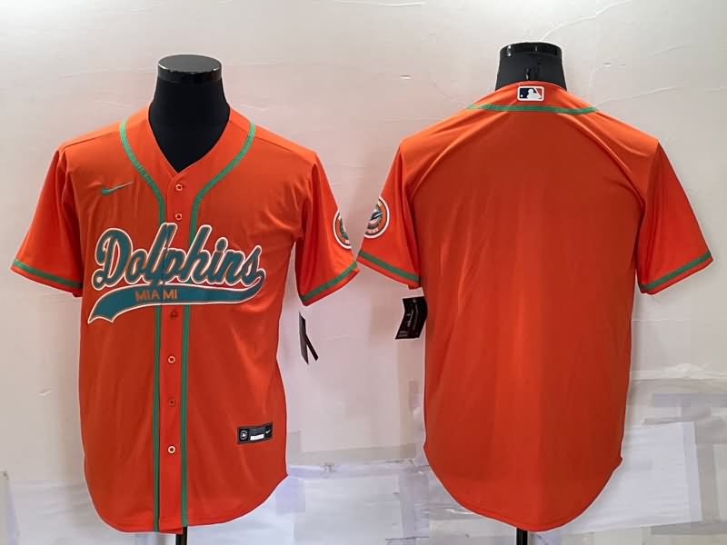 Miami Dolphins Orange MLB&NFL Jersey