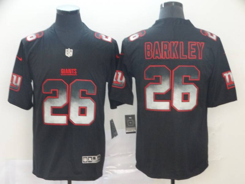 New York Giants Black Smoke Fashion NFL Jersey