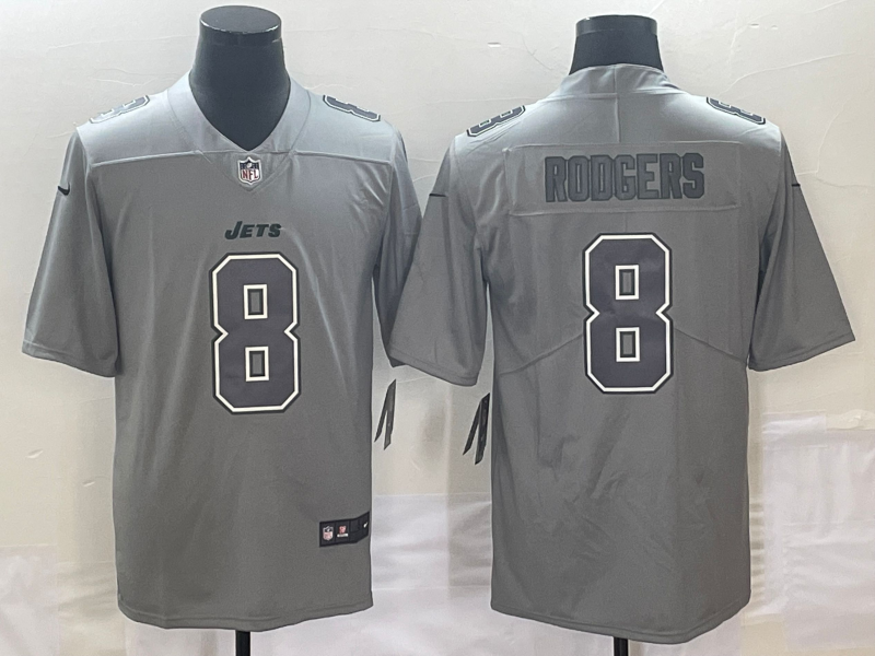 New York Jets Grey Atmosphere Fashion NFL Jersey