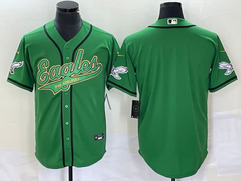 Philadelphia Eagles Green MLB&NFL Jersey 02