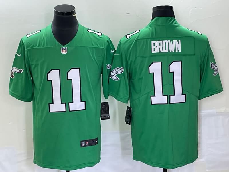 Philadelphia Eagles Green Retro NFL Jersey 02