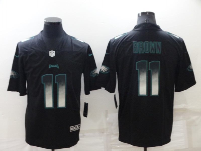 Philadelphia Eagles Black Smoke Fashion NFL Jersey