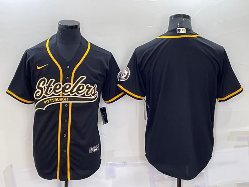 Pittsburgh Steelers Black MLB&NFL Jersey