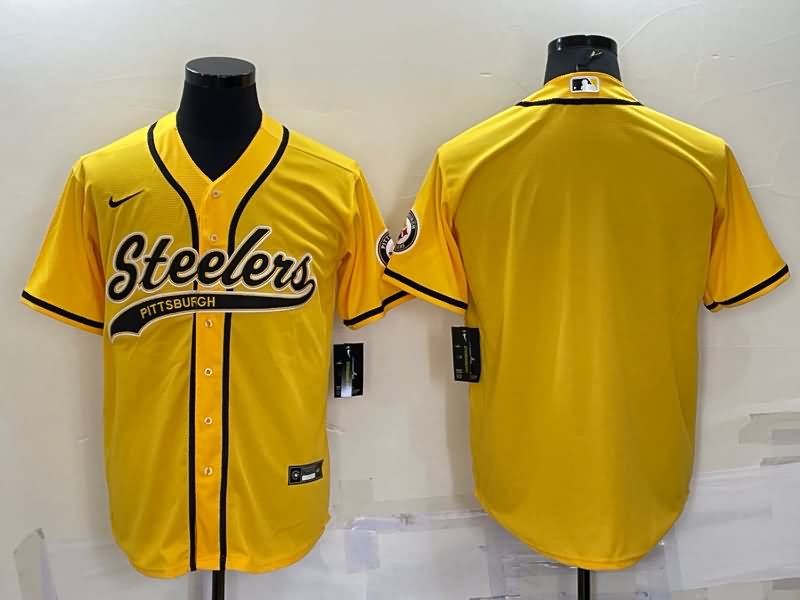 Pittsburgh Steelers Yellow MLB&NFL Jersey