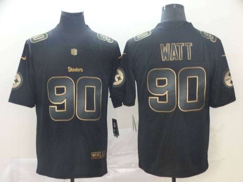 Pittsburgh Steelers Black Gold Vapor Limited NFL Jersey