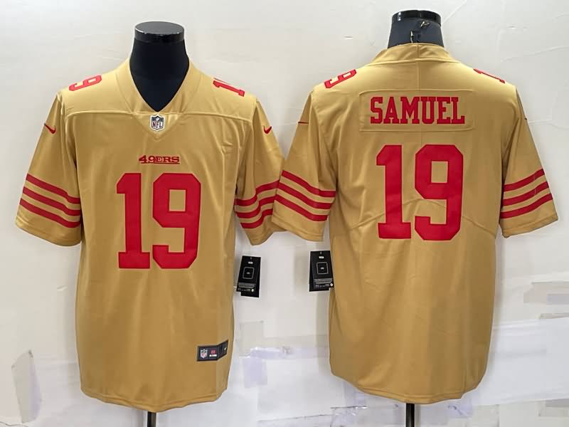 San Francisco 49ers Gold Inverted Legend NFL Jersey 02