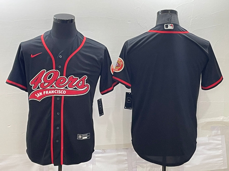 San Francisco 49ers Black MLB&NFL Jersey