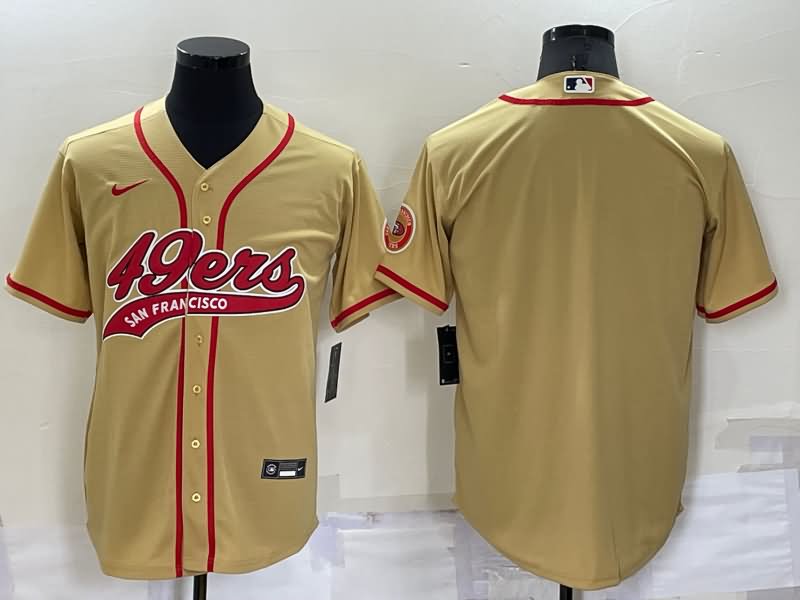 San Francisco 49ers Gold MLB&NFL Jersey