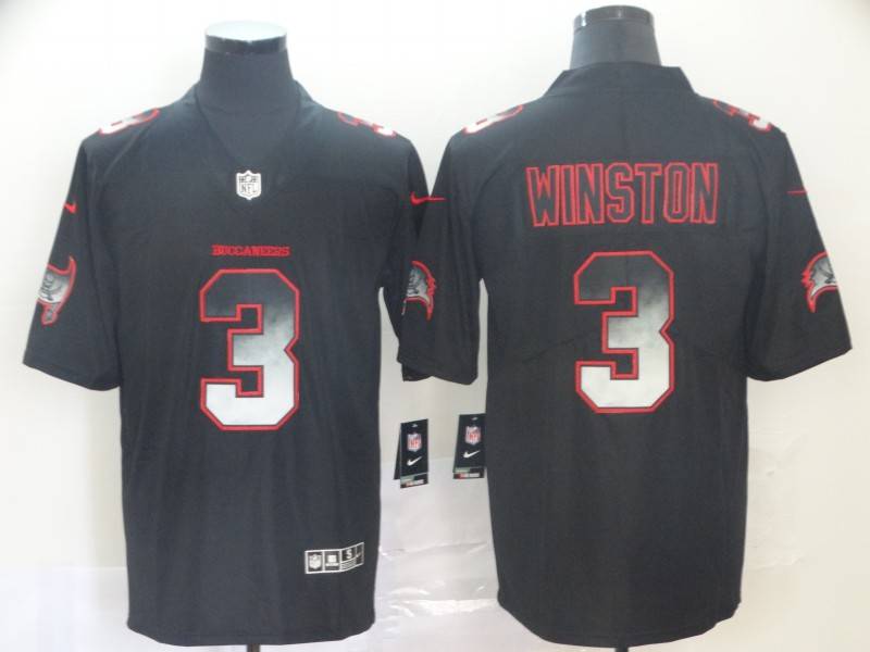 Tampa Bay Buccaneers Black Smoke Fashion NFL Jersey