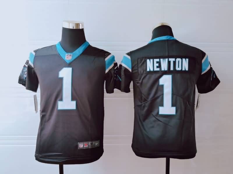 Carolina Panthers Kids NEWTON #1 Black NFL Jersey