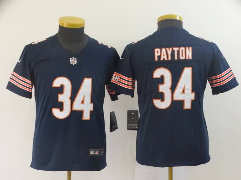 Chicago Bears Kids PAYTON #34 Dark Blue NFL Jersey