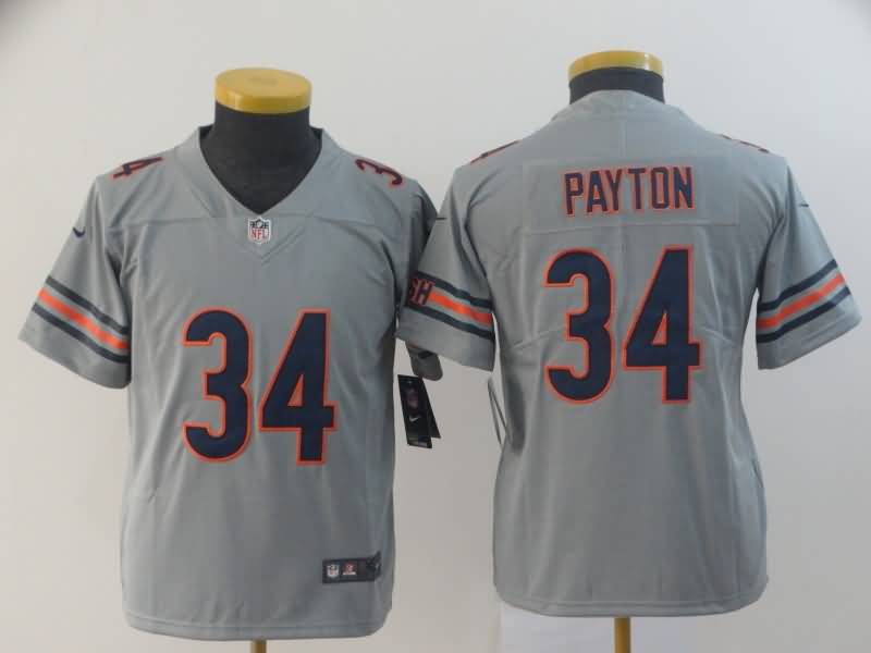 Chicago Bears Kids PAYTON #34 Grey Inverted Legend NFL Jersey