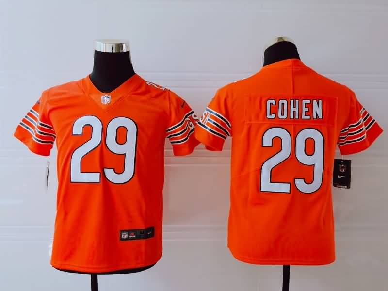 Chicago Bears Kids COHEN #29 Orange NFL Jersey