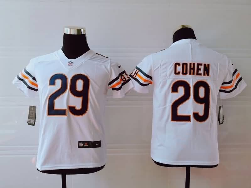 Chicago Bears Kids COHEN #29 White NFL Jersey