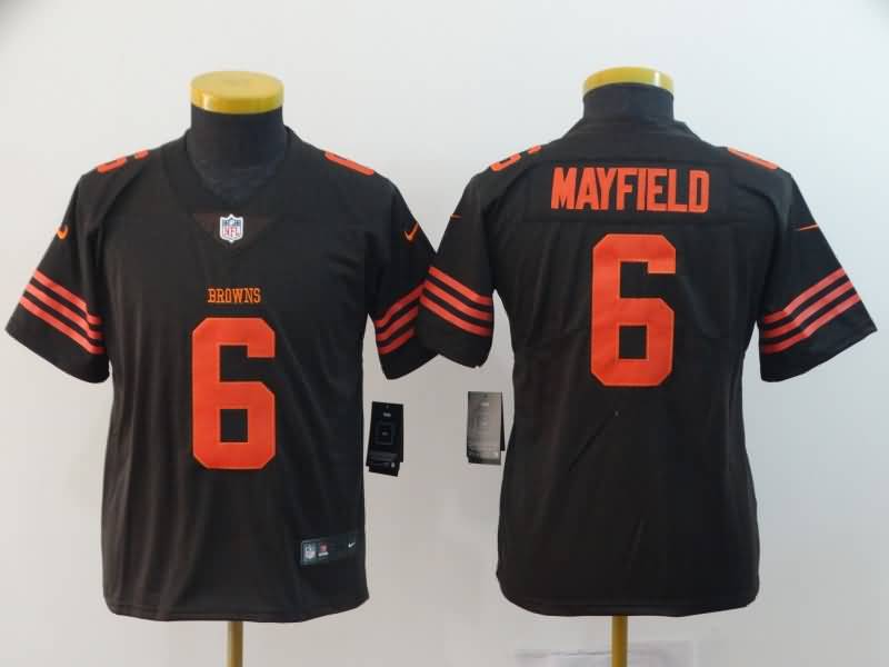 Cleveland Browns Kids MAYFIELD #6 Brown NFL Jersey