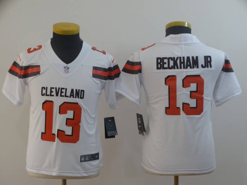 Cleveland Browns Kids BECKHAM JR #13 White NFL Jersey