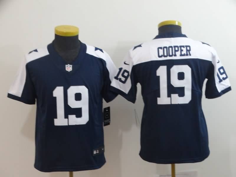 Dallas Cowboys Kids COOPER #19 Dark Blue NFL Jersey 02