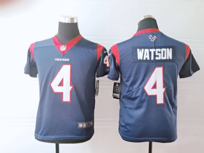 Houston Texans Kids WATSON #4 Dark Blue NFL Jersey