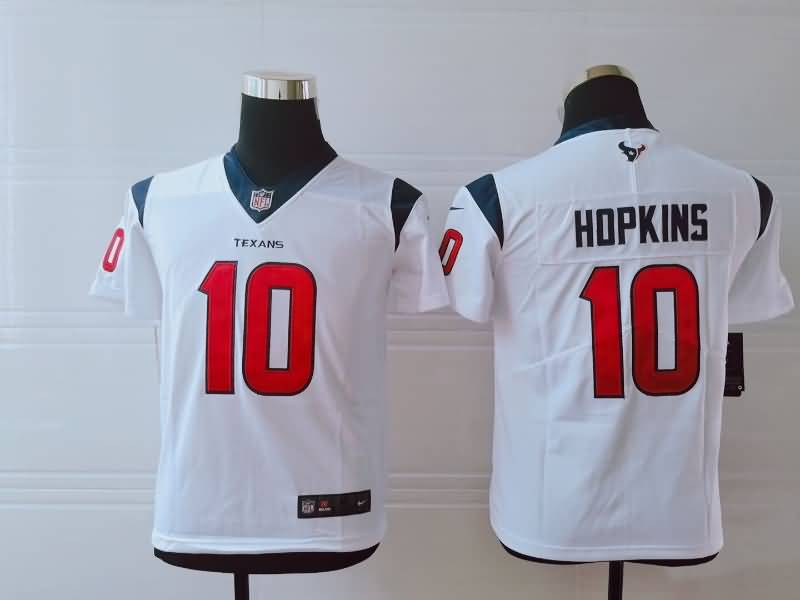 Houston Texans Kids HOPKINS #10 White NFL Jersey