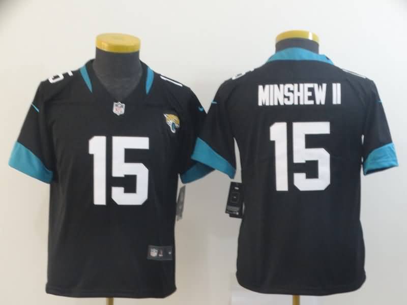 Jacksonville Jaguars Kids MINSHEW II #15 Black NFL Jersey